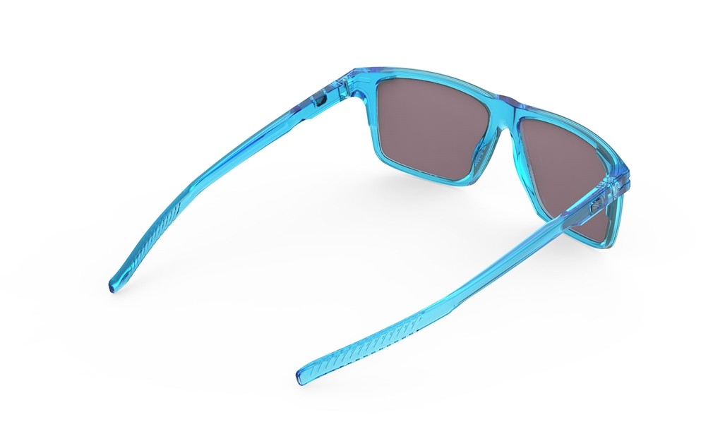 Occhiali da sole Rudy Project Stellar SP914168-0000 colore crystal azur  lenti multilaser green