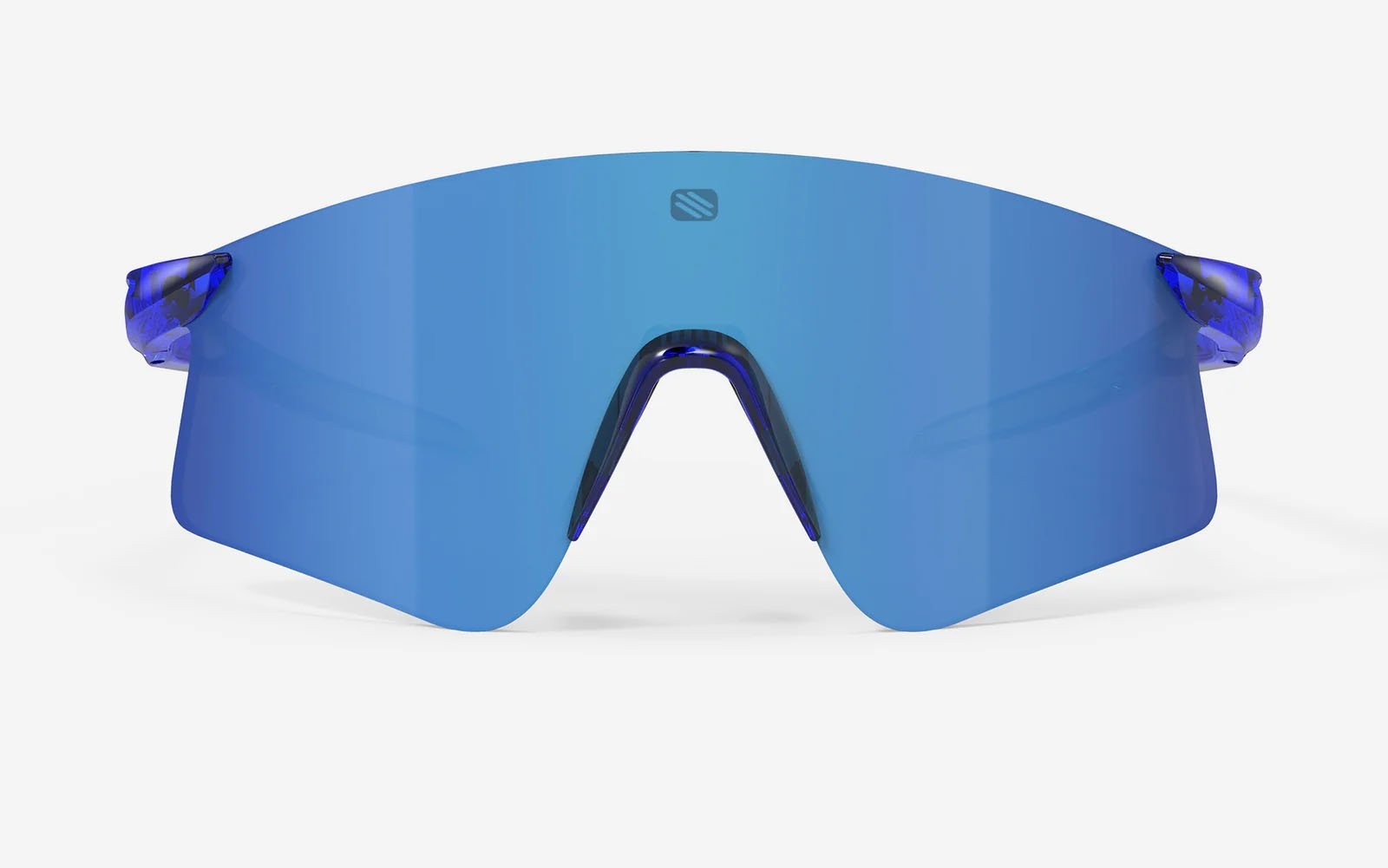 Occhiali da sole Rudy Project Astral X SP943979-0000 colore crystal blue / green fluo gloss lenti multilaser blue