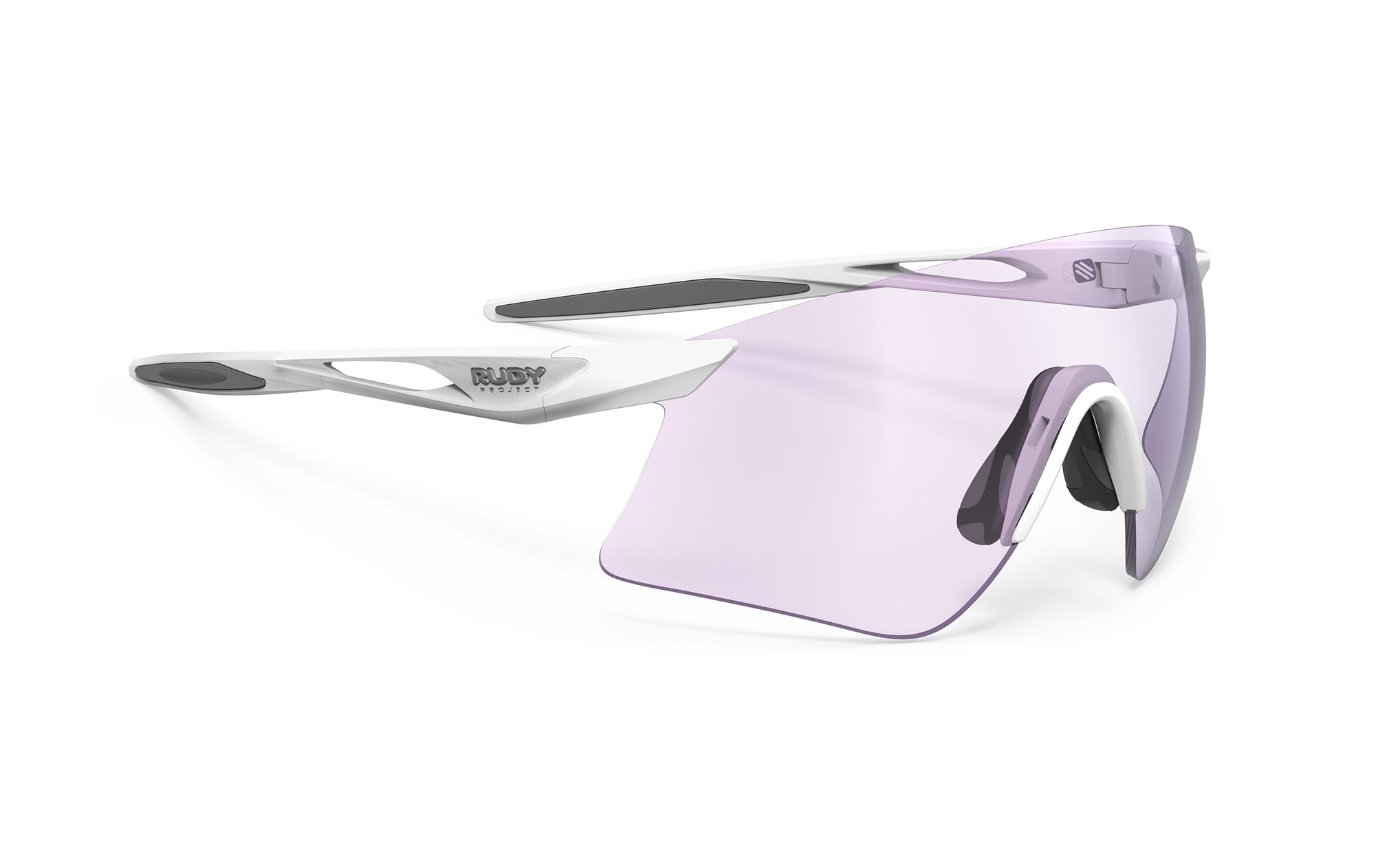 Occhiali da sole Rudy Project Astral Sphere SP977569-0000 colore white gloss lenti 2laser purple impactx