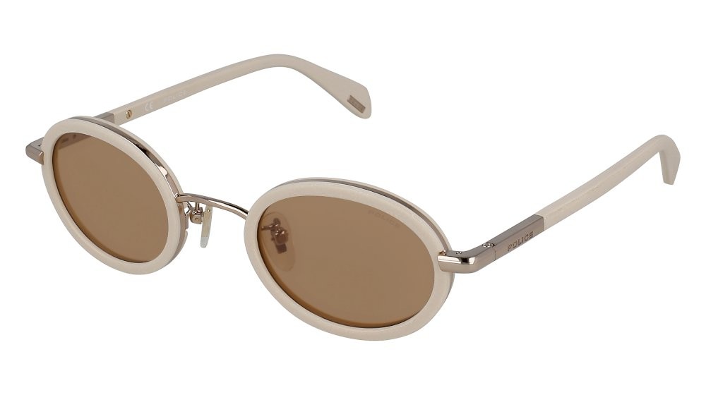 Sonnenbrillen Police Jolie 2 SPLA21 (594G) farbe oro chiaro lucido gläser camel