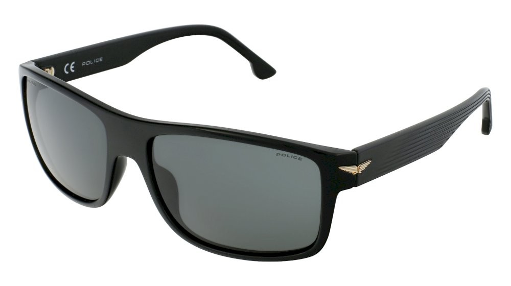 Sonnenbrillen Police Tailwind 4 SPLB39E (Z42P) farbe nero lucido totale gläser smoke