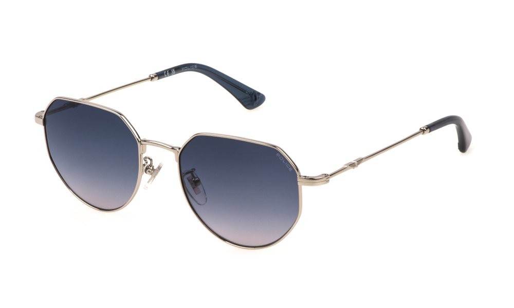 Sunglasses Police Origins Lite 18 SPLN30 (0579) color palladio lucido totale lenses smoke gradient