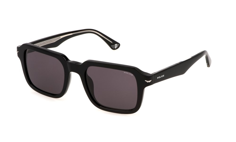 Occhiali da sole Police Champ 10 SPLN36 (700Y) colore nero lucido lenti smoke