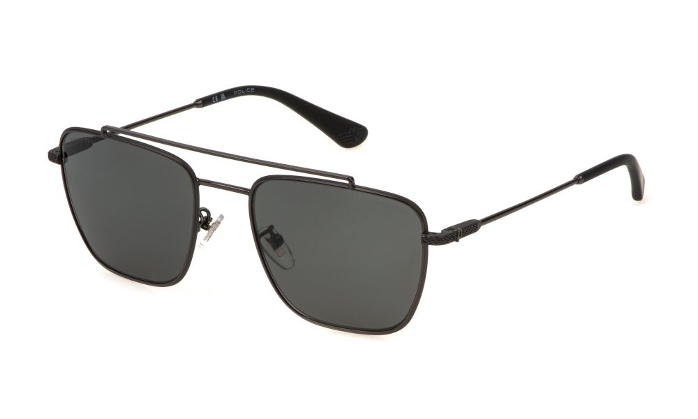 Occhiali da sole Police Octane 10 SPLN38 (568P) colore bachelite lucida totale lenti smoke