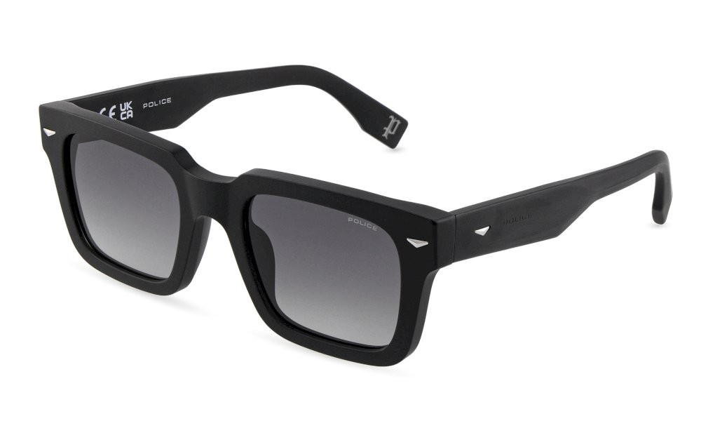 Sonnenbrillen Police Supernova 2 Champ 13 SPLQ88 (0703) farbe nero sabbiato/opaco gläser smoke gradient smoke