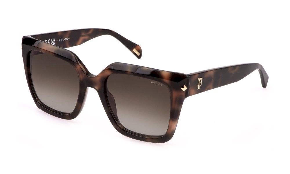Sunglasses Police New dawn 4 SPLR26 (01GQ) color avana marrone/rosa lenses brown gradient brown