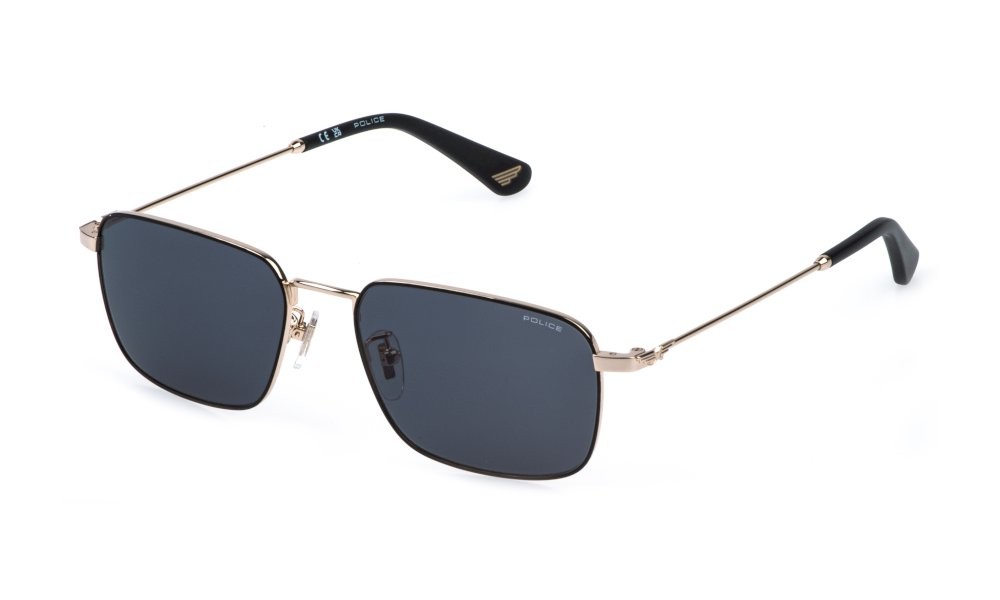 Sunglasses Police Origins lite 37 SPLR73 (0302) color oro rose' lucido c/parti nero semilucido lenses smoke