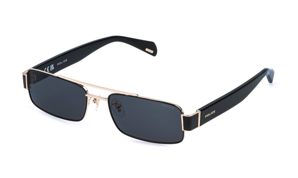 Occhiali da sole Police Invictus 1 SPLR95 (0301) colore oro rose' luc.c/parti nero luc lenti smoke