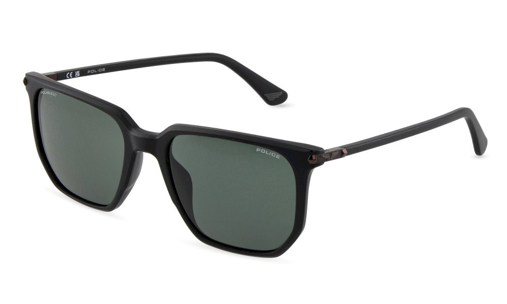 Sonnenbrillen Police Roadie 9 Roadie9 SPLU70 (703P) farbe nero sabbiato/opaco gläser green