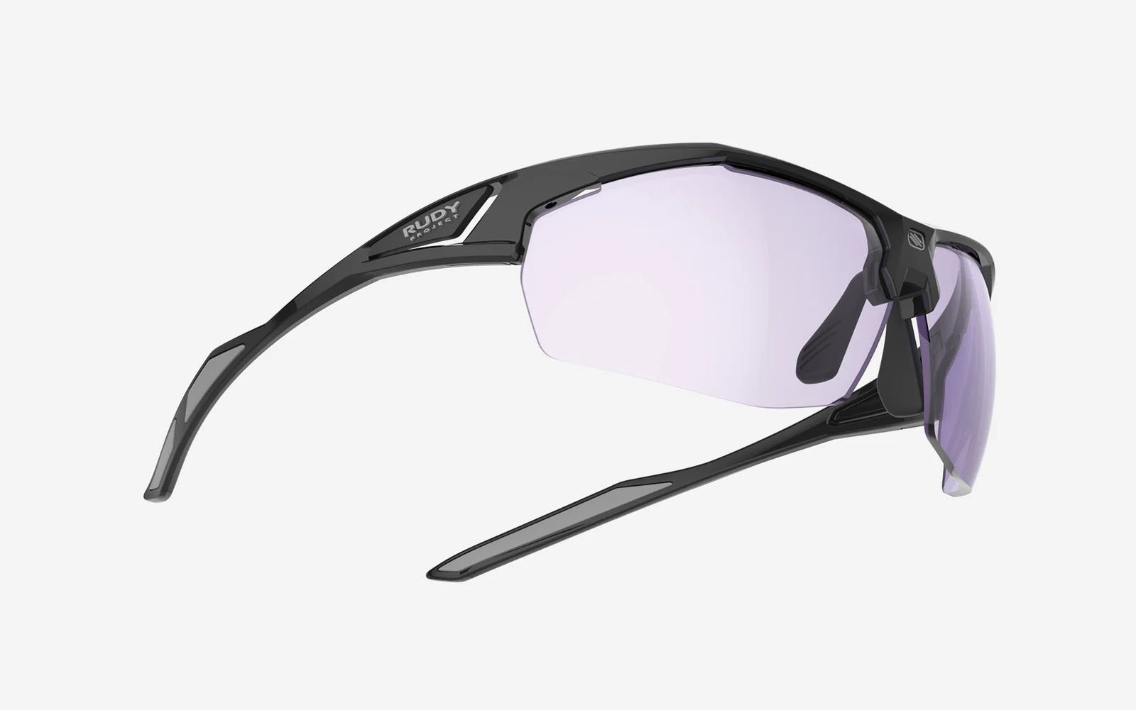 Occhiali da sole Rudy Project Sydus SQ017542-0000 colore black gloss lenti impactx™ photochromic 2laser purple