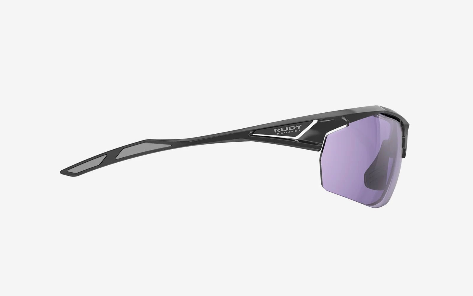 Occhiali da sole Rudy Project Sydus SQ017542-0000 colore black gloss lenti impactx™ photochromic 2laser purple