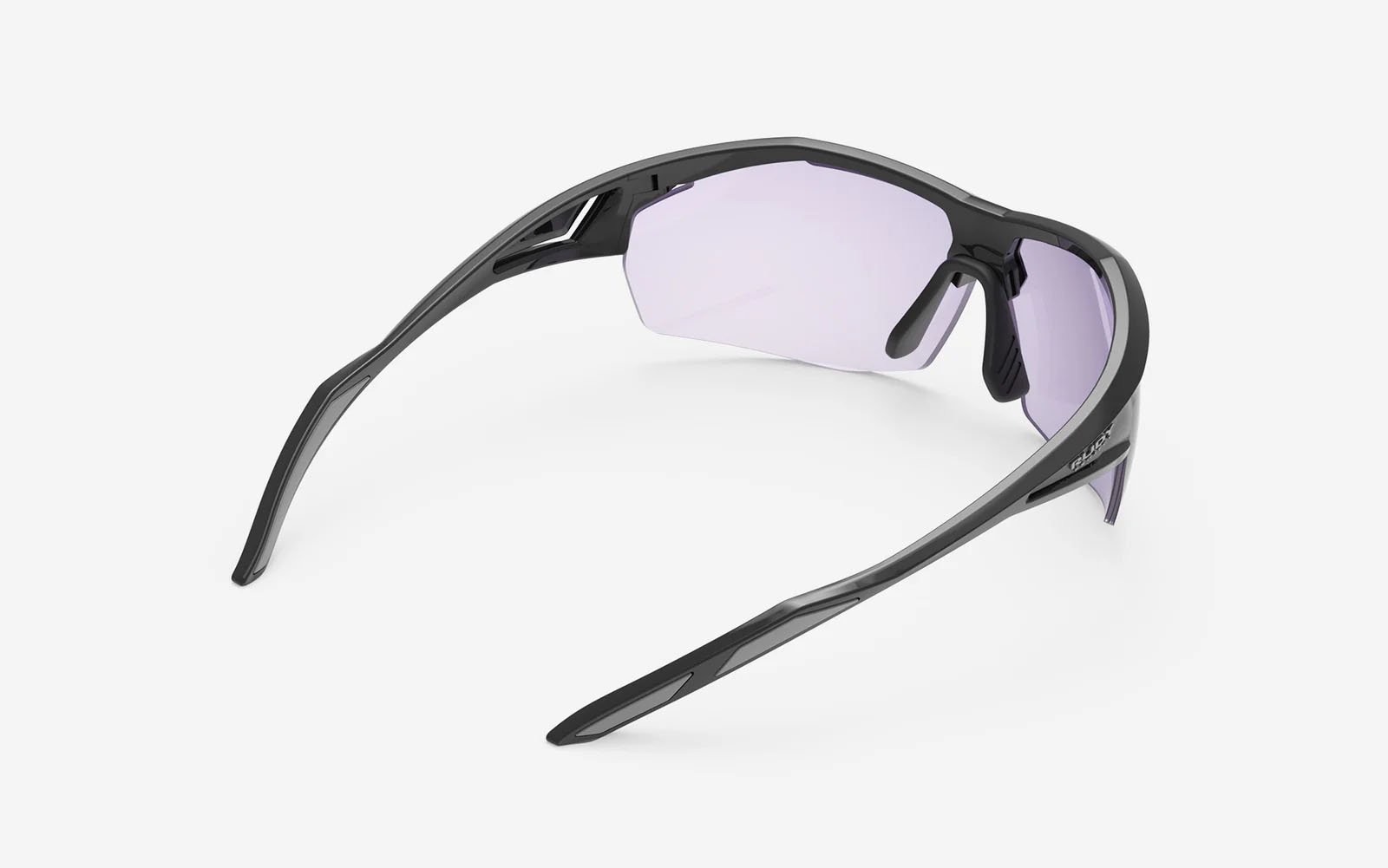 Occhiali da sole Rudy Project Sydus SQ017542-0000 colore black gloss lenti impactx™ photochromic 2laser purple
