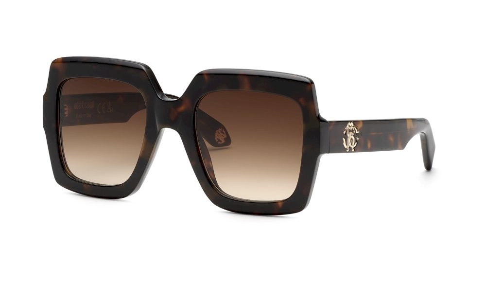 Sunglasses Roberto Cavalli SRC108 (04BL) color avana scura lenses brown gradient