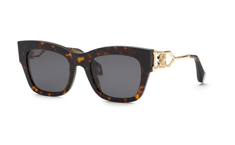 Sunglasses Roberto Cavalli SRC130 (01AY) color avana scura lucida lenses smoke