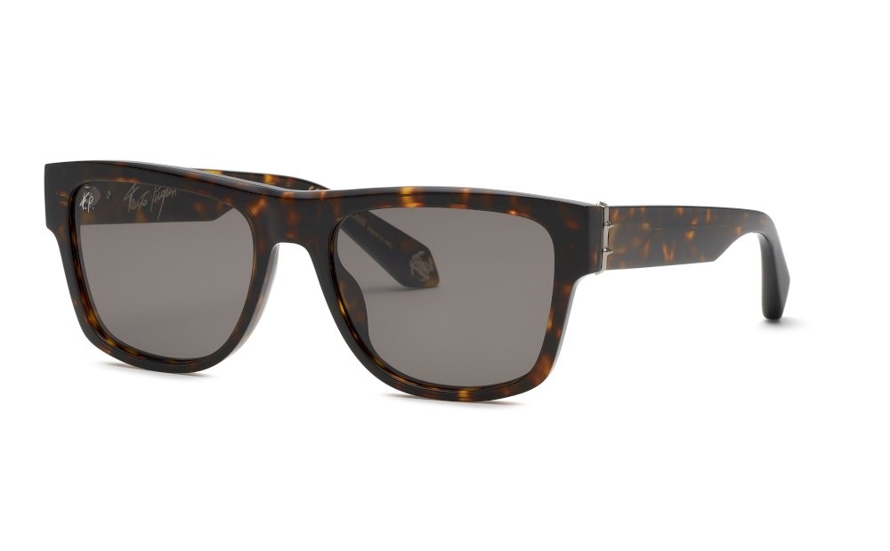 Occhiali da sole Roberto Cavalli SRC139 (0743) colore avana marrone/giallo lucida lenti brown
