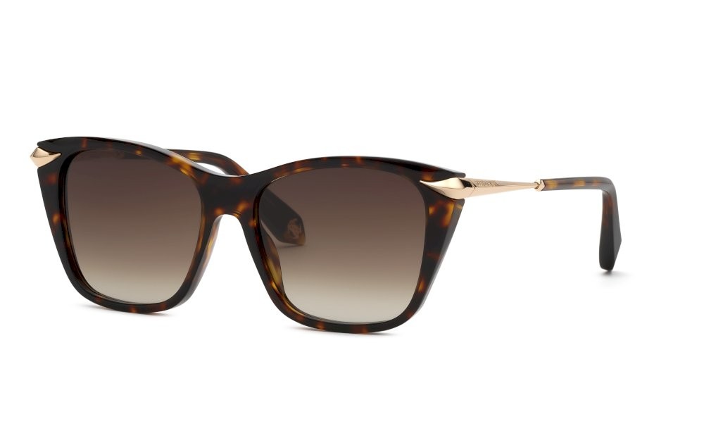 Sunglasses Roberto Cavalli SRC150 (01AY) color avana scura lucida lenses brown gradient brown