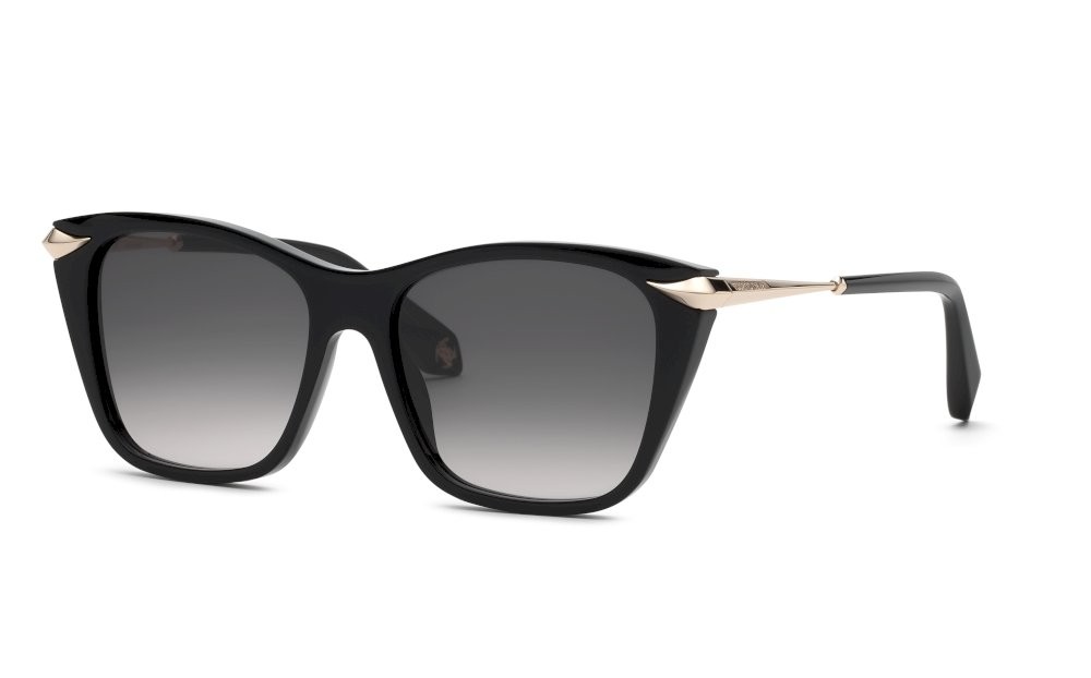 Sunglasses Roberto Cavalli SRC150 (0700) color nero lucido lenses smoke gradient