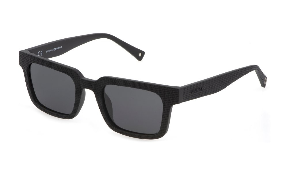Sonnenbrillen Sting SST435 (U28P) farbe nero opaco gläser smoke 