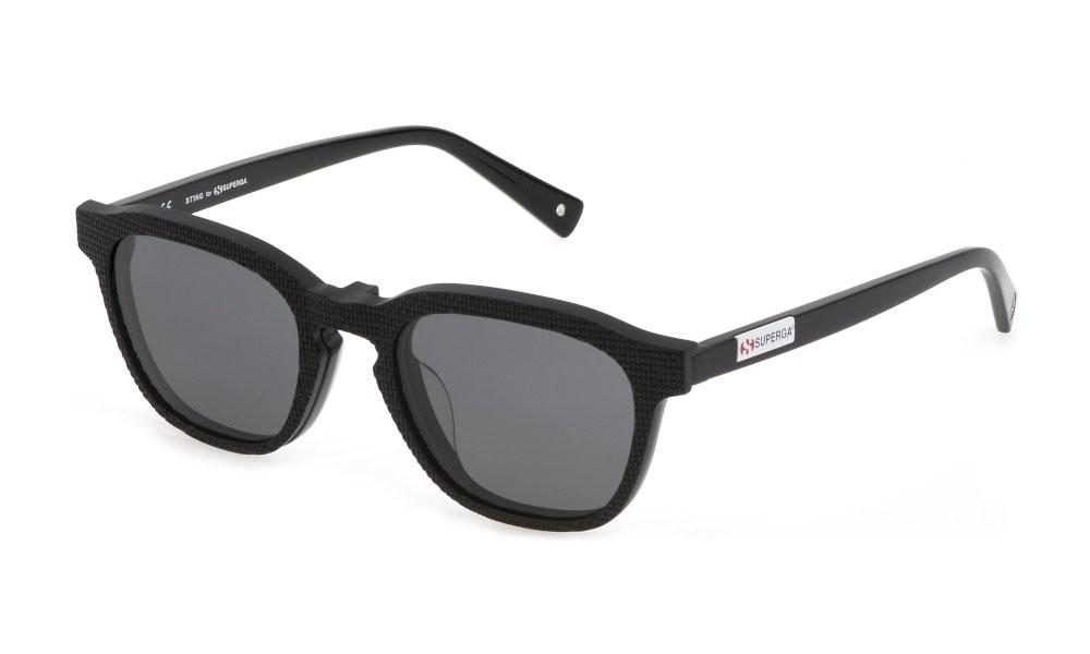 Brillen Sting SST438 (700P) c/clip-on farbe nero lucido gläser smoke