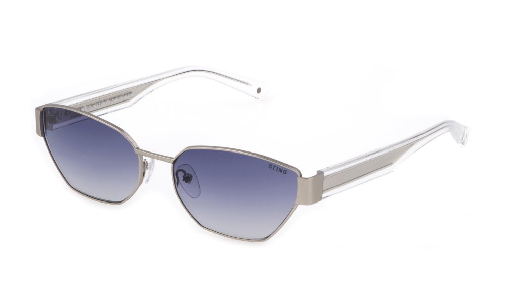 Occhiali da sole Sting SST442 (0581) colore palladio opaco lenti smoke gradient