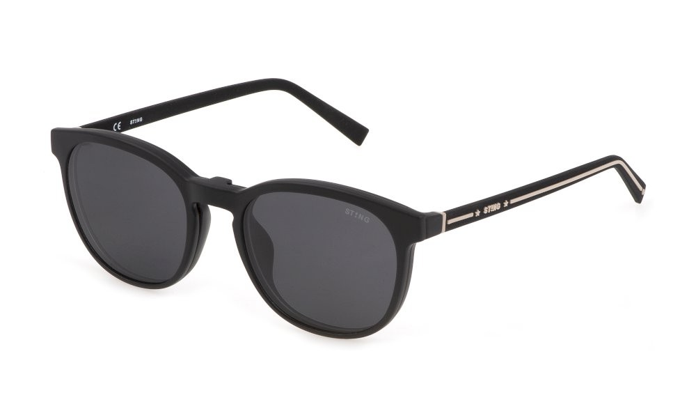 Brillen Sting Walk 4 SST455 (U28Z) C/CLIP-ON farbe nero opaco gläser smoke
