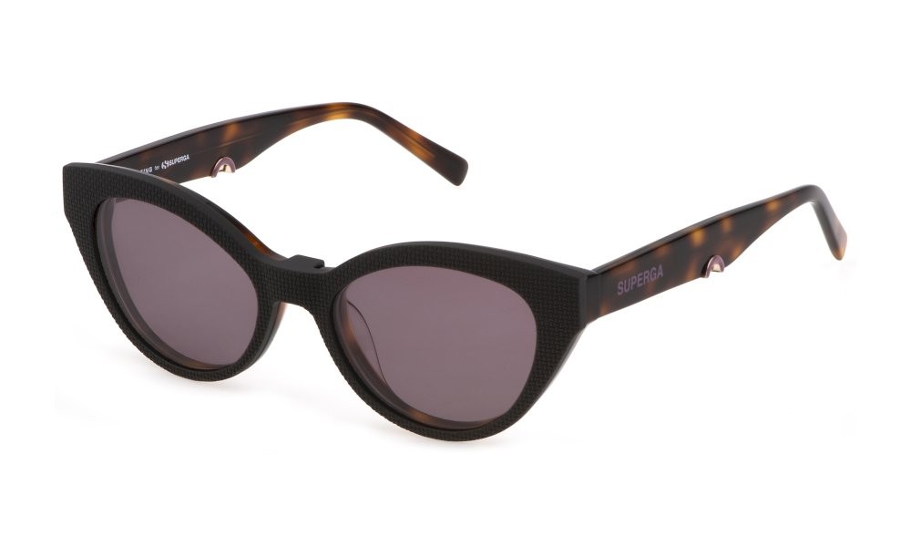 Brillen Sting SST460 (9JCP) C/CLIP-ON farbe avana rossa lucido gläser violet