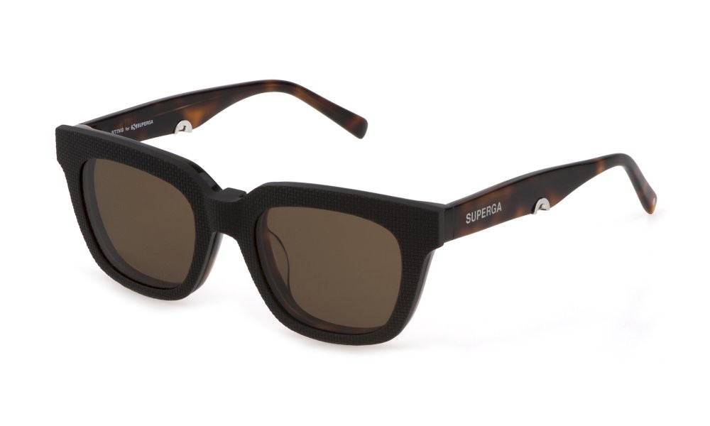 Brillen Sting SST461 (9JCZ) C/CLIP-ON farbe avana rosso lucido gläser brown