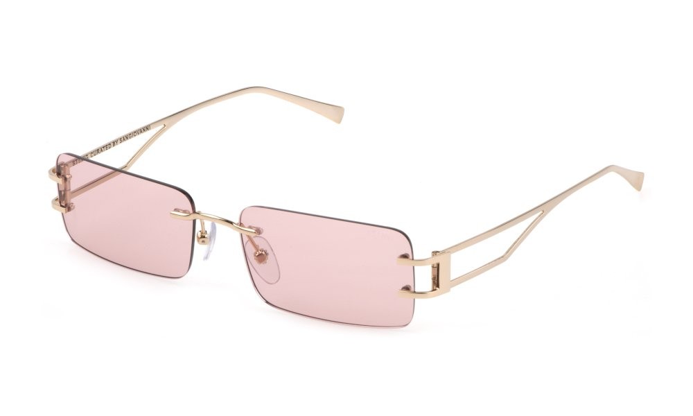 Occhiali da sole Sting SST465 (0300) colore oro rosè lucido totale lenti pink