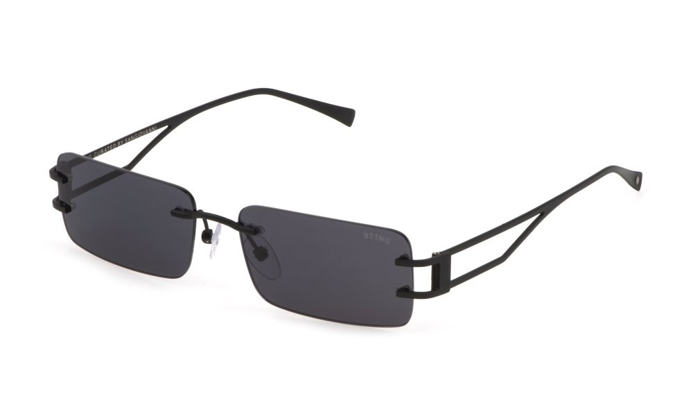 Occhiali da sole Sting SST465 (0531) colore nero semilucido totale lenti smoke 