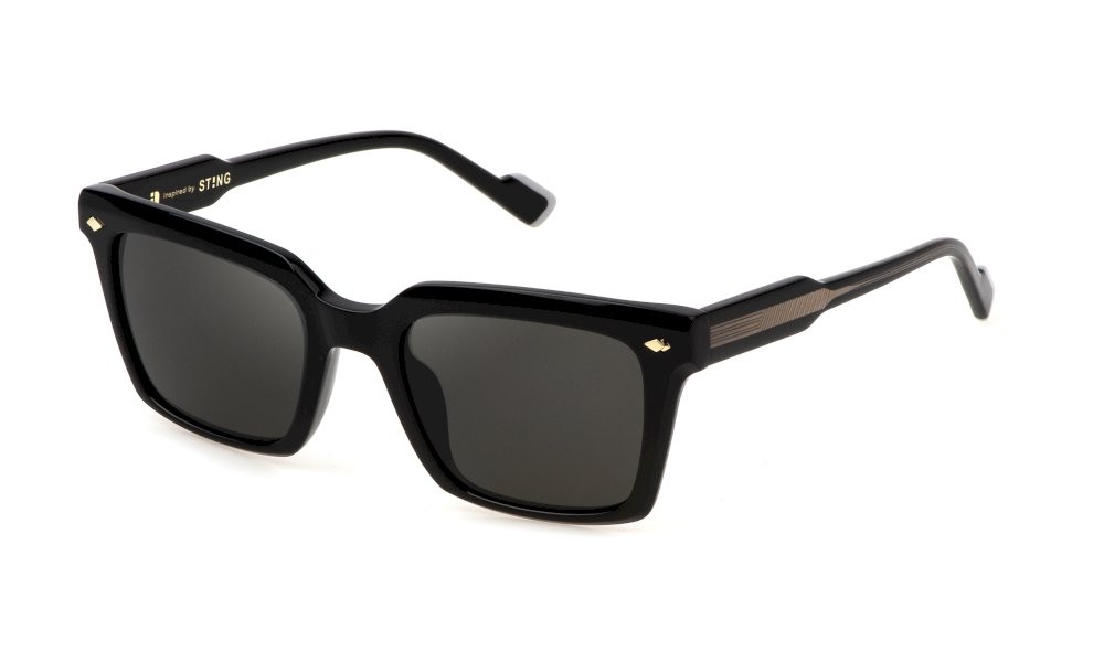 Occhiali da sole Sting SST514 (700Y) colore nero lucido lenti smoke