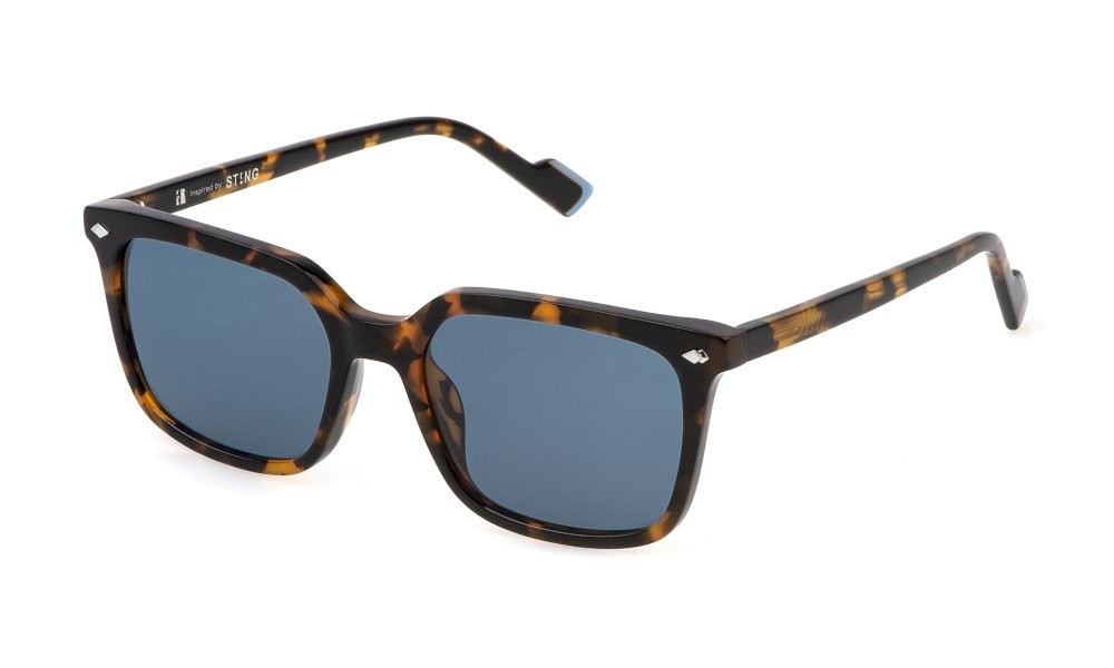 Occhiali da sole Sting SST515 (0829) colore avana lenti blue