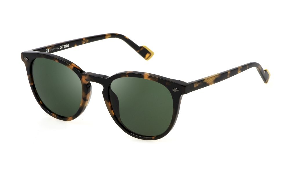 Occhiali da sole Sting SST516 (829Y) colore avana lenti green
