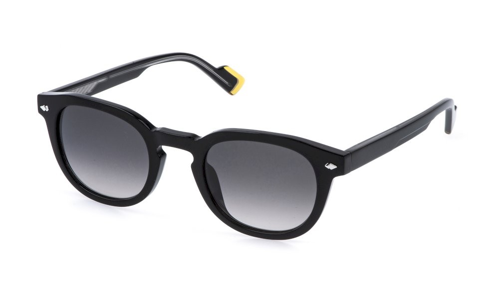 Occhiali da sole Sting SST558 (0700) colore nero lucido lenti smoke gradient