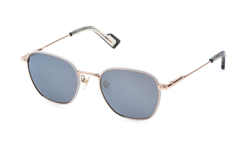 Occhiali da sole Sting SST561V (361P) colore oro rose' lucido c/parti bianco lenti smoke/mirror silver