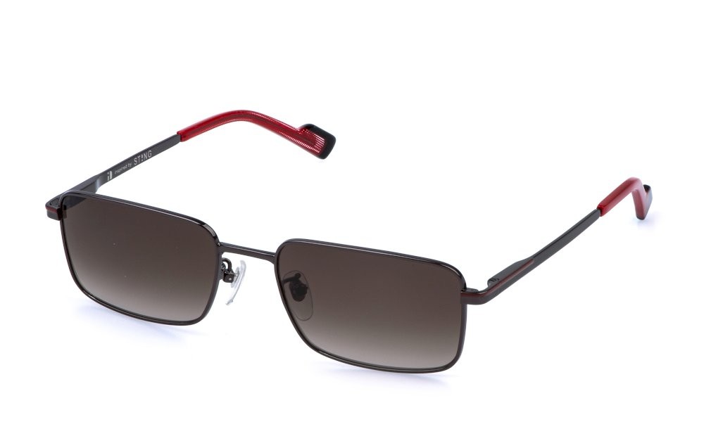 Occhiali da sole Sting SST580 (0593) colore bachelite lucida c/parti colorate lenti brown gradient brown