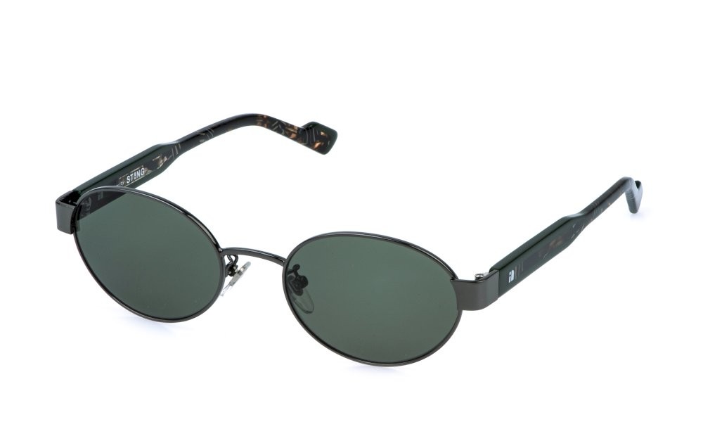 Occhiali da sole Sting SST599 (0568) colore bachelite lucida totale lenti green