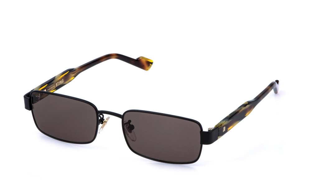 Occhiali da sole Sting SST600 (0531) colore nero semilucido totale lenti brown