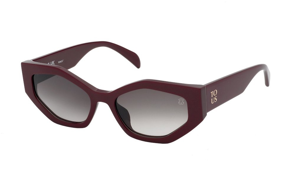 Sonnenbrillen Tous STOB75 (08LA) farbe bordeaux lucido gläser brown grad.pink