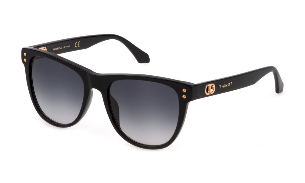 Sonnenbrillen Twinset STW004 (0700) farbe nero lucido gläser smoke grad.