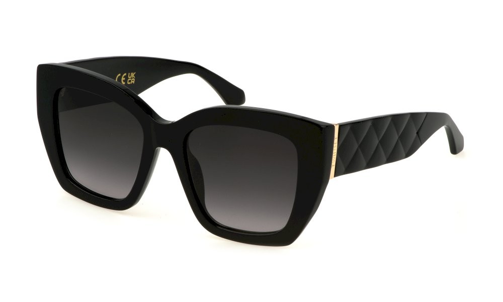 Sunglasses Twinset STW026 (0700) color nero lucido lenses smoke gradient
