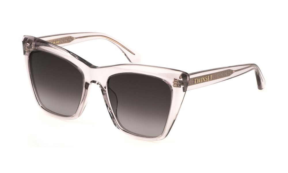 Sonnenbrillen Twinset STW029 (06PP) farbe rosa antico trasparente gläser brown gradient