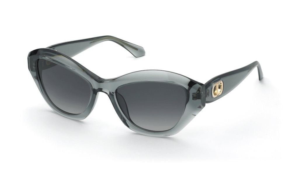 Sunglasses Twinset STW068 (0M40) color verde trasparente lucido lenses smoke gradient