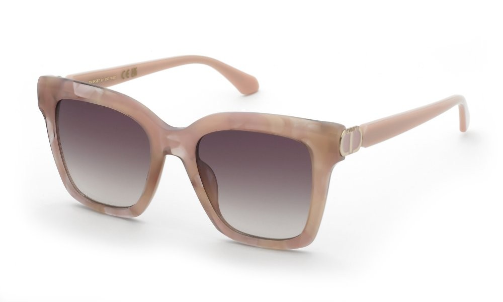 Sunglasses Twinset STW096 (01KE) color fantasia rosa lenses brown gradient brown