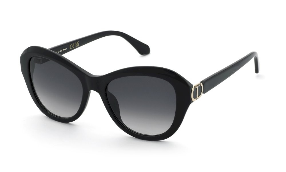 Sunglasses Twinset STW097 (0700) color nero lucido lenses smoke gradient
