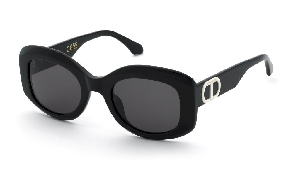 Sunglasses Twinset STW098 (0700) color nero lucido lenses smoke