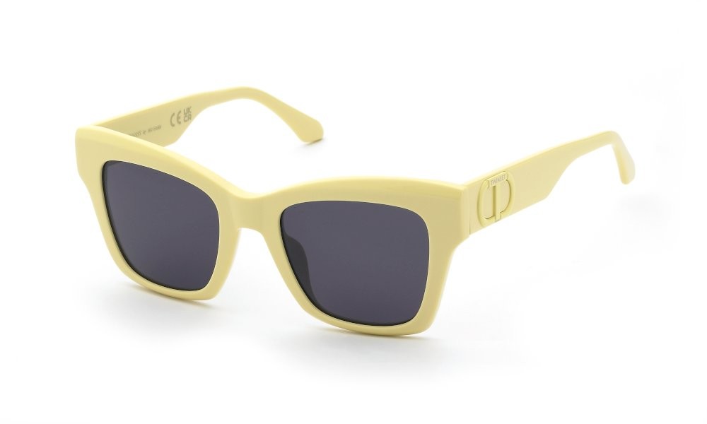 Sunglasses Twinset STW099 (0717) color giallo lucido lenses brown