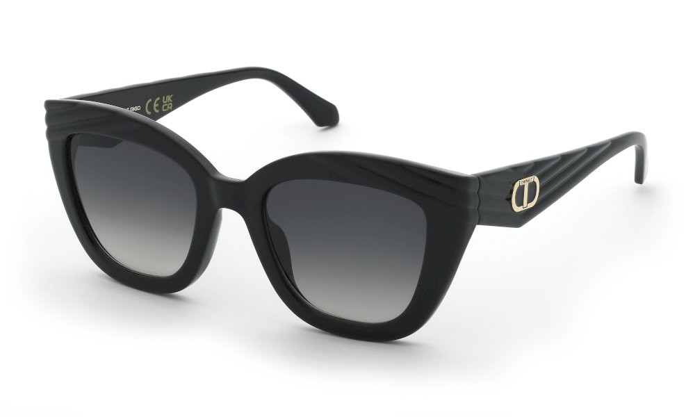 Sunglasses Twinset STW100 (0Z42) color nero lucido totale lenses smoke gradient