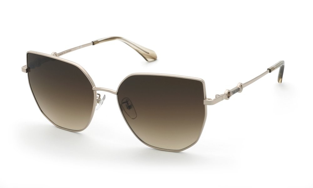 Sunglasses Twinset STW101 (0594) color oro chiaro lucido lenses brown gradient