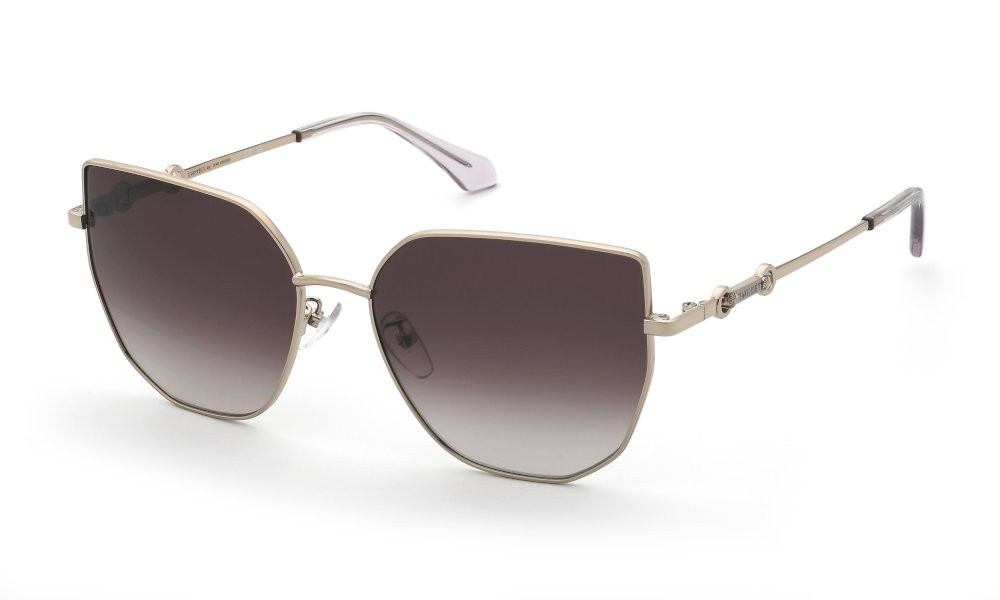 Sunglasses Twinset STW101 (0A39) color oro rosso lucido totale lenses violet gradient pink