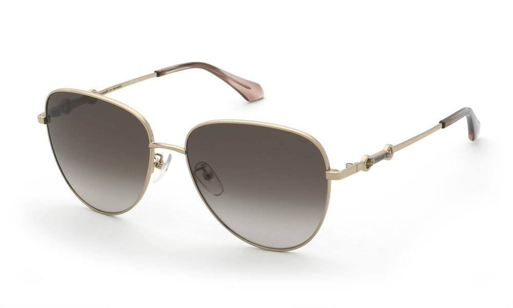 Sunglasses Twinset STW102 (300Y) color oro rose' lucido lenses brown gradient brown